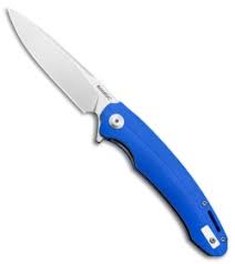 B'yond EDC Harak Liner Lock Knife Blue G-10 (3" Stonewash)